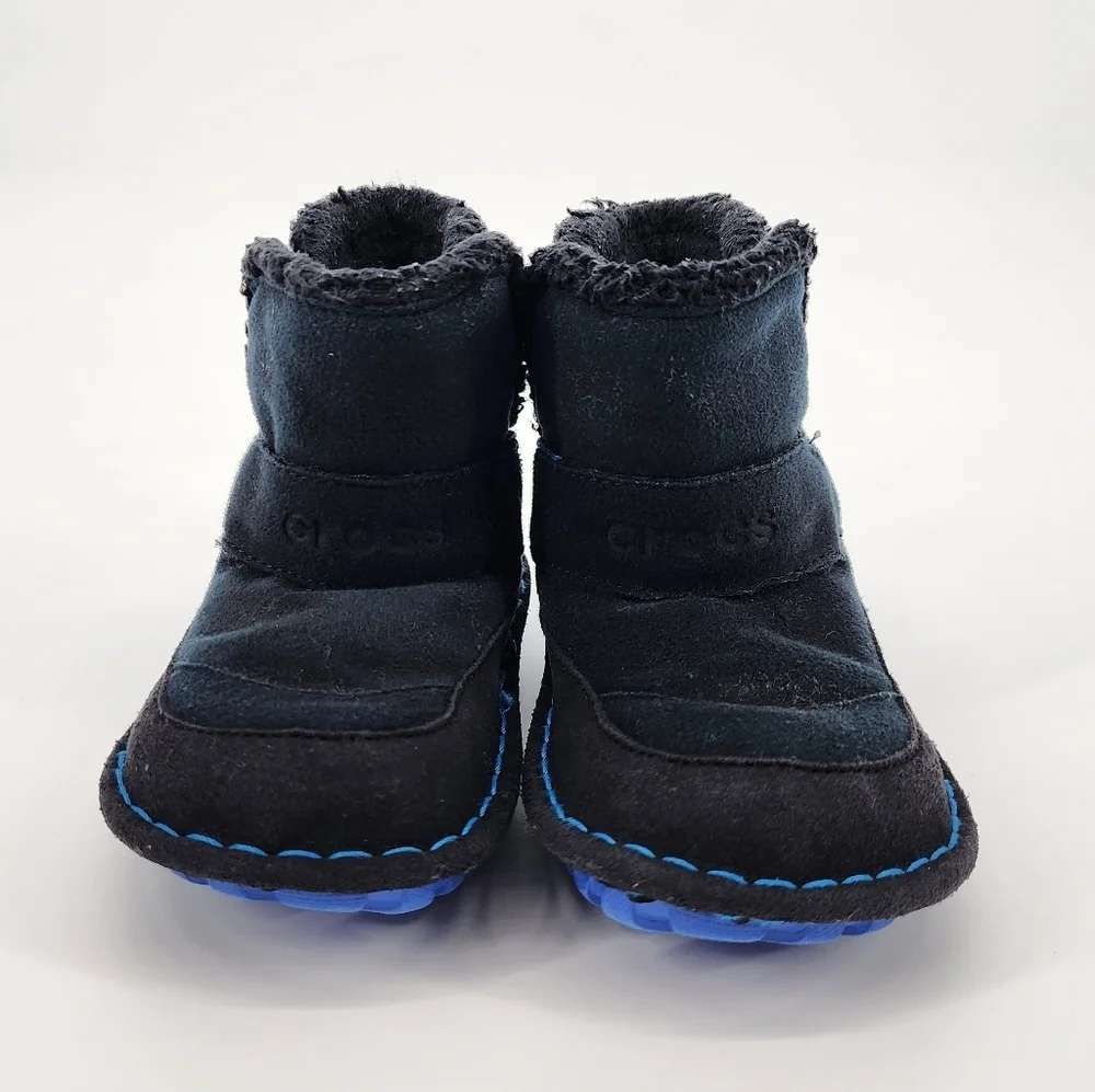 Crocs Faux Fur Lined Slip On Boots Toddler 9